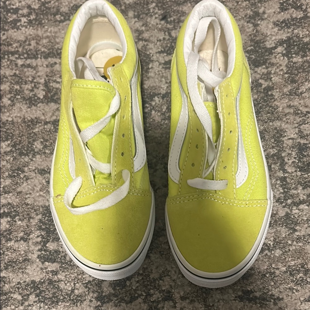 Vibrant Yellow Van Kid Shoes